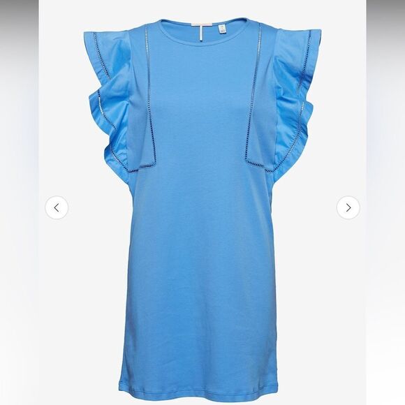 Scotch & Soda Ruffled Sleeve Cotton Dress - Picture 10 of 10